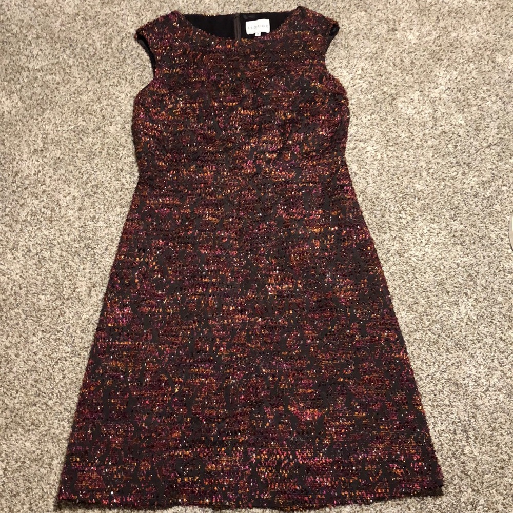 Isoude Multi Tweed Sheath Dress